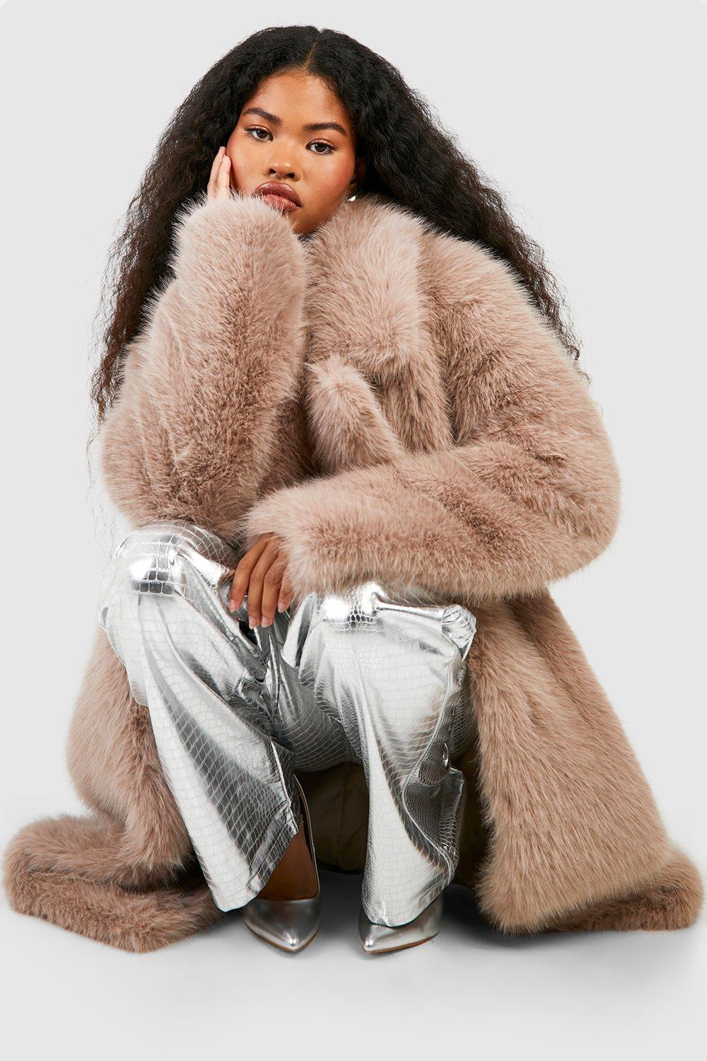 Boohoo faux hot sale fur coat